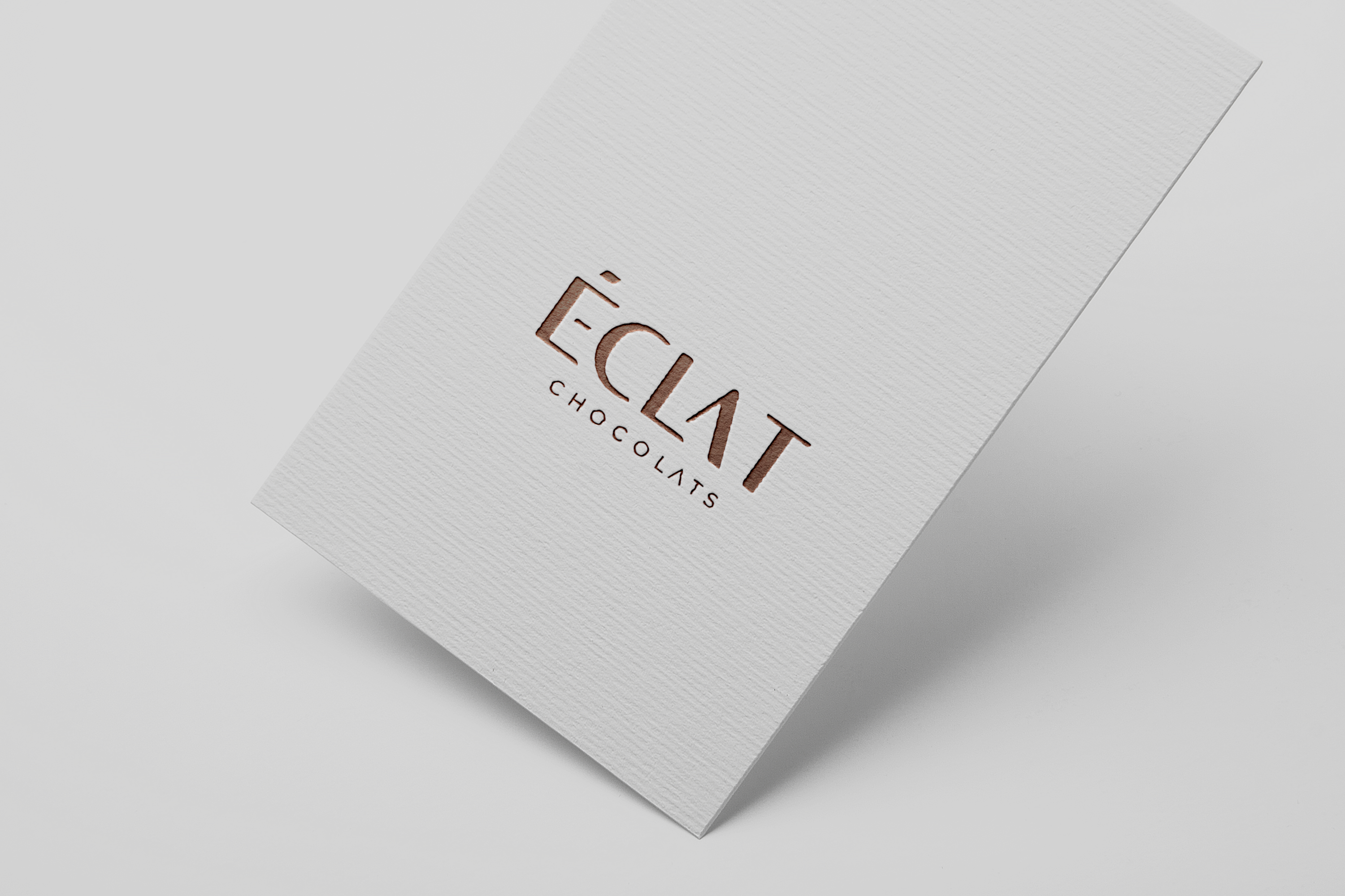 mockup du logo eclat